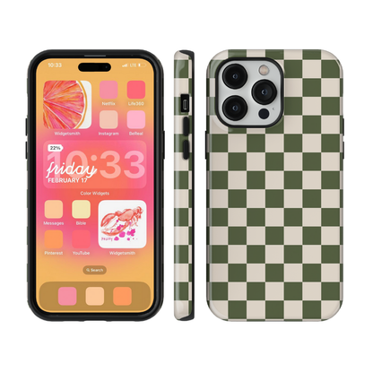 Moss Checkers II Phone Case