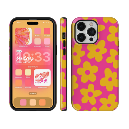 Pink Lemonade Big Blooms Phone Case