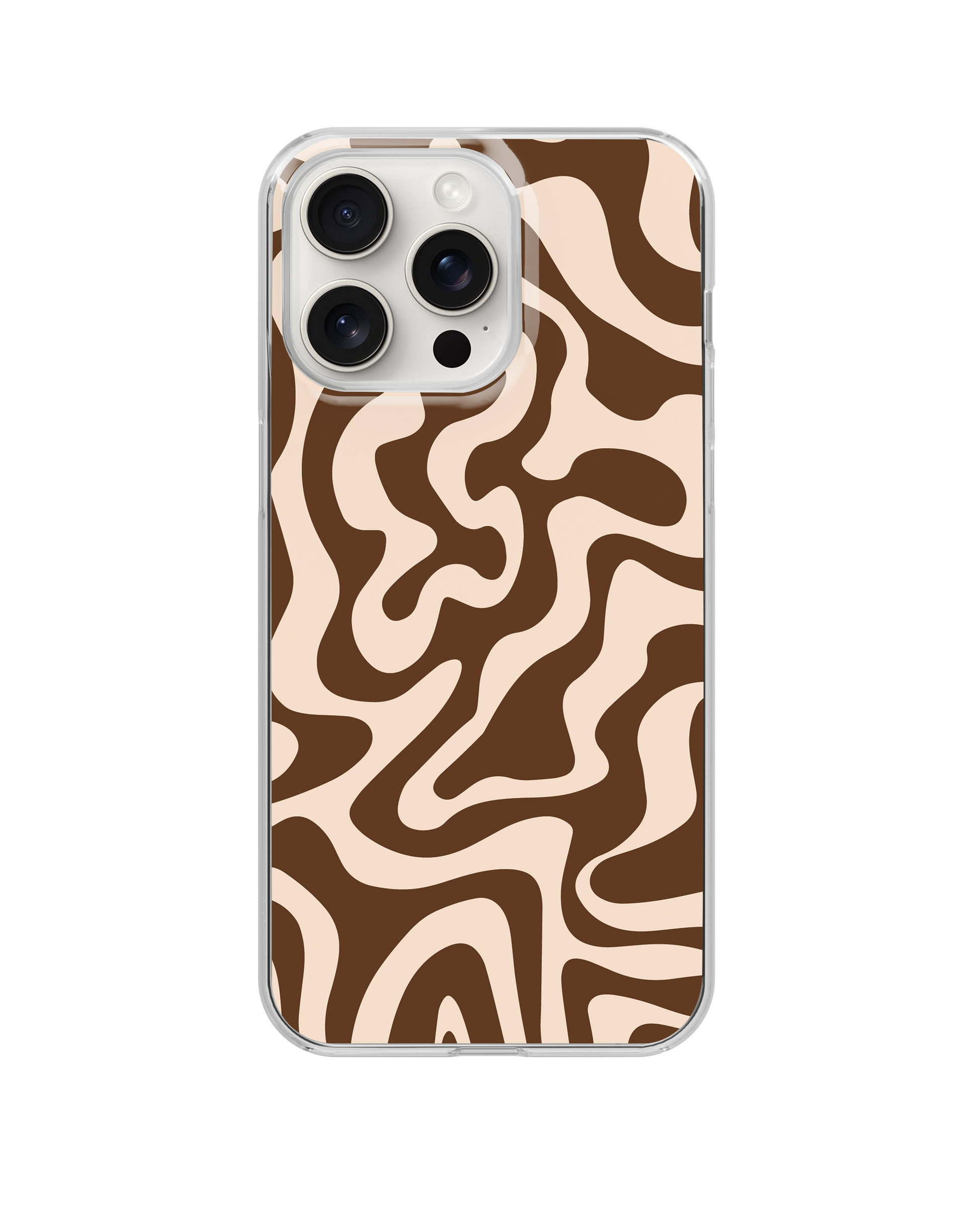 Cocoa Liquid Swirls II Clear Case Insert – Lucky Girl Phone Cases