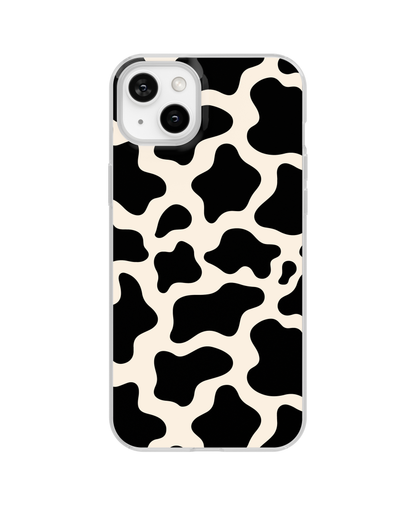 Onyx Cow Print Clear Case Insert