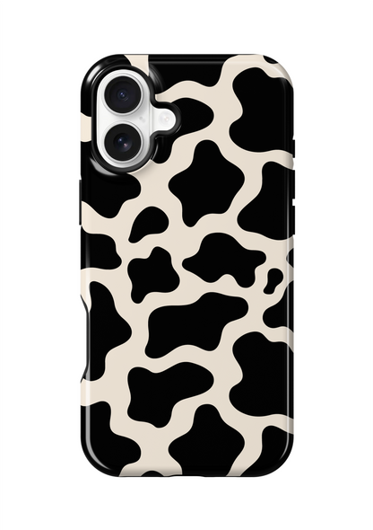 Onyx Cow Print Phone Case