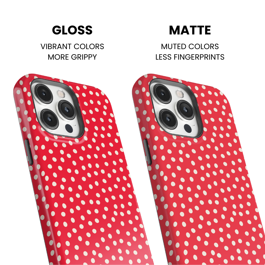 Vermillion Dots Phone Case