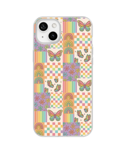 Rainbow Butterflies Clear Case Insert