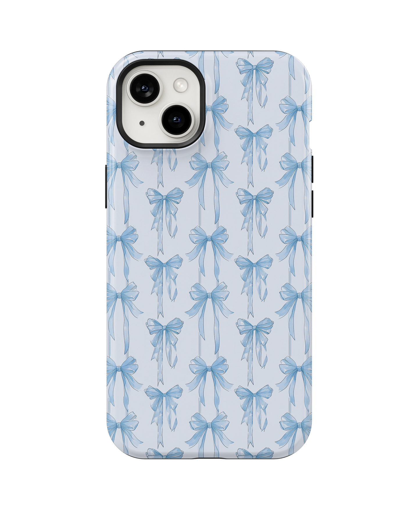 Blue Blushing Bows Phone Case