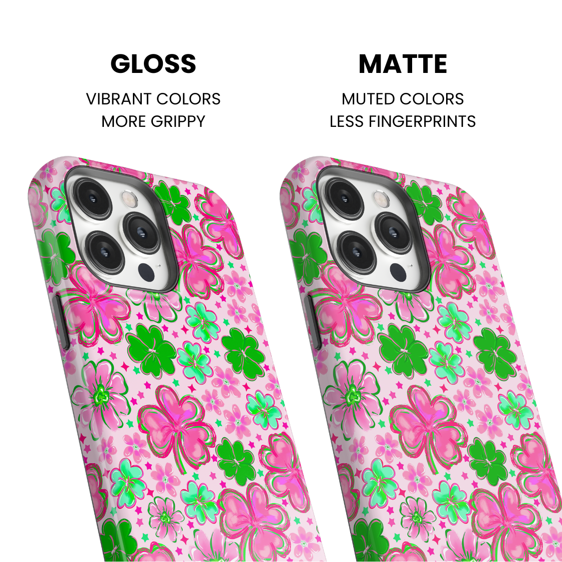 Pink Four-Leaf Frenzy Phone Case