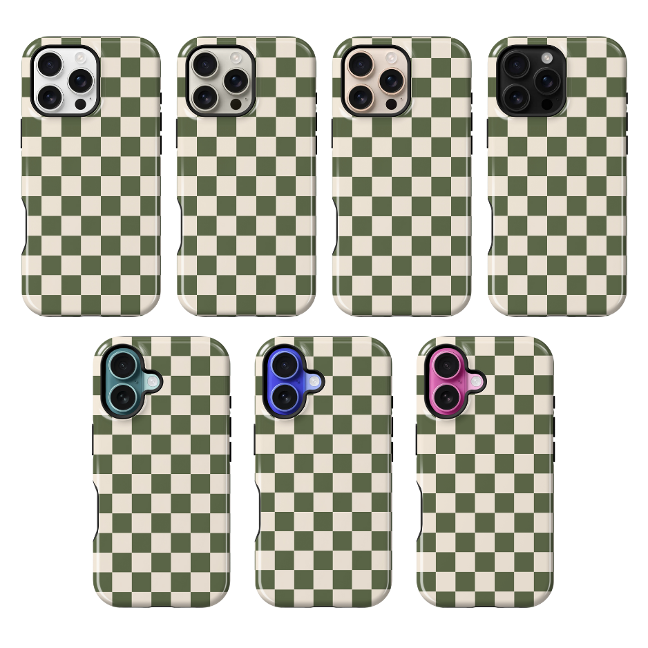 Moss Checkers II Phone Case