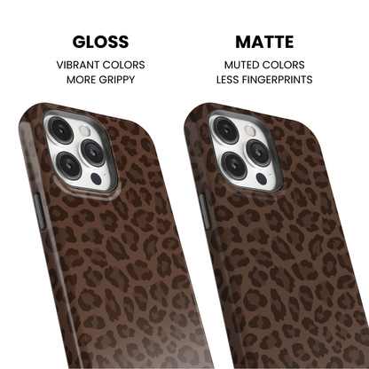 Espresso Leopard Phone Case