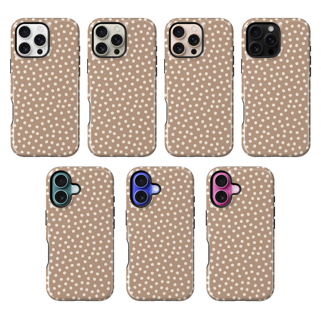 Chestnut Dots Phone Case