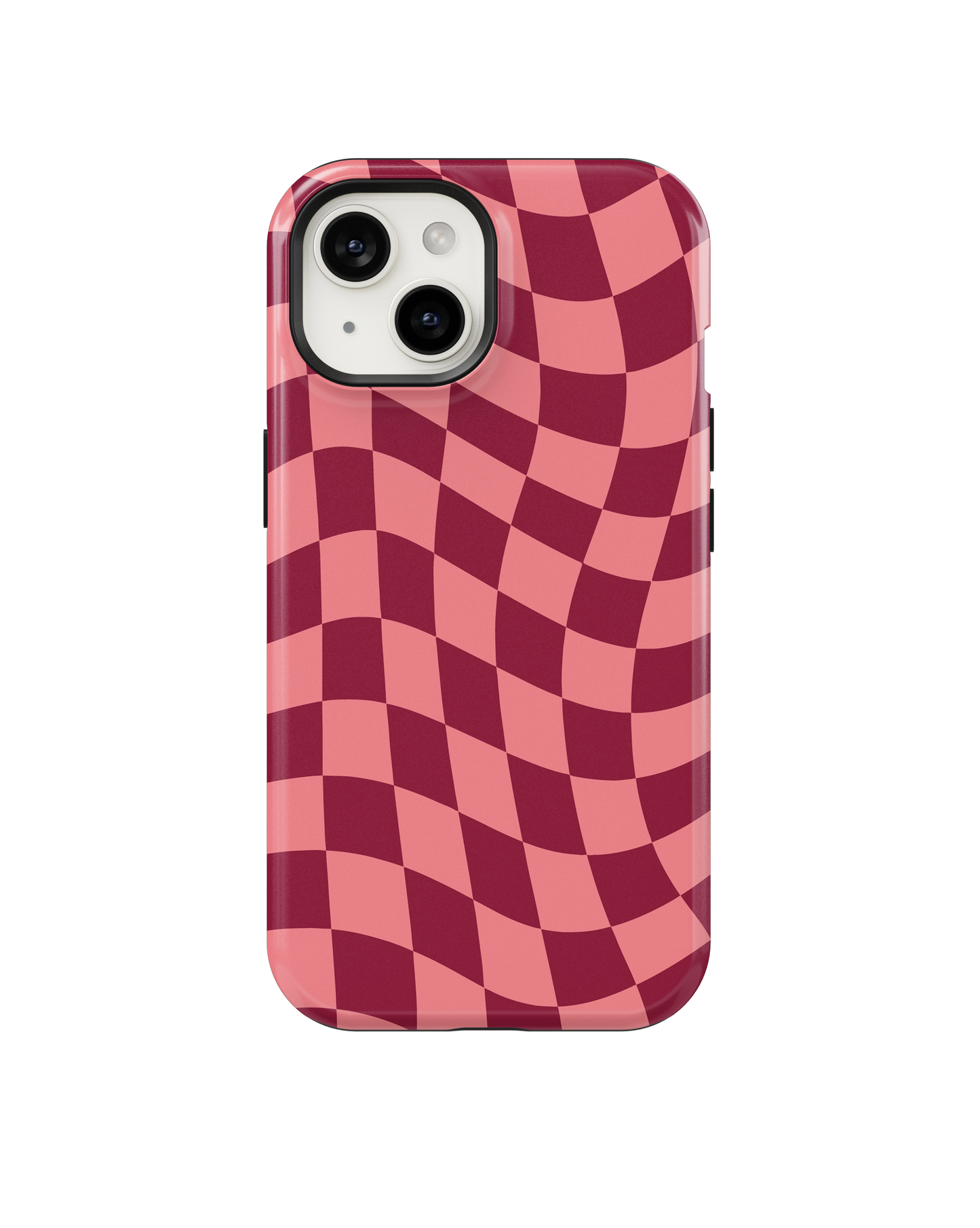 Love Wavy Checkers Phone Case