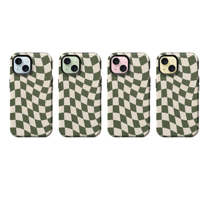 Moss Wavy Checkers II Phone Case