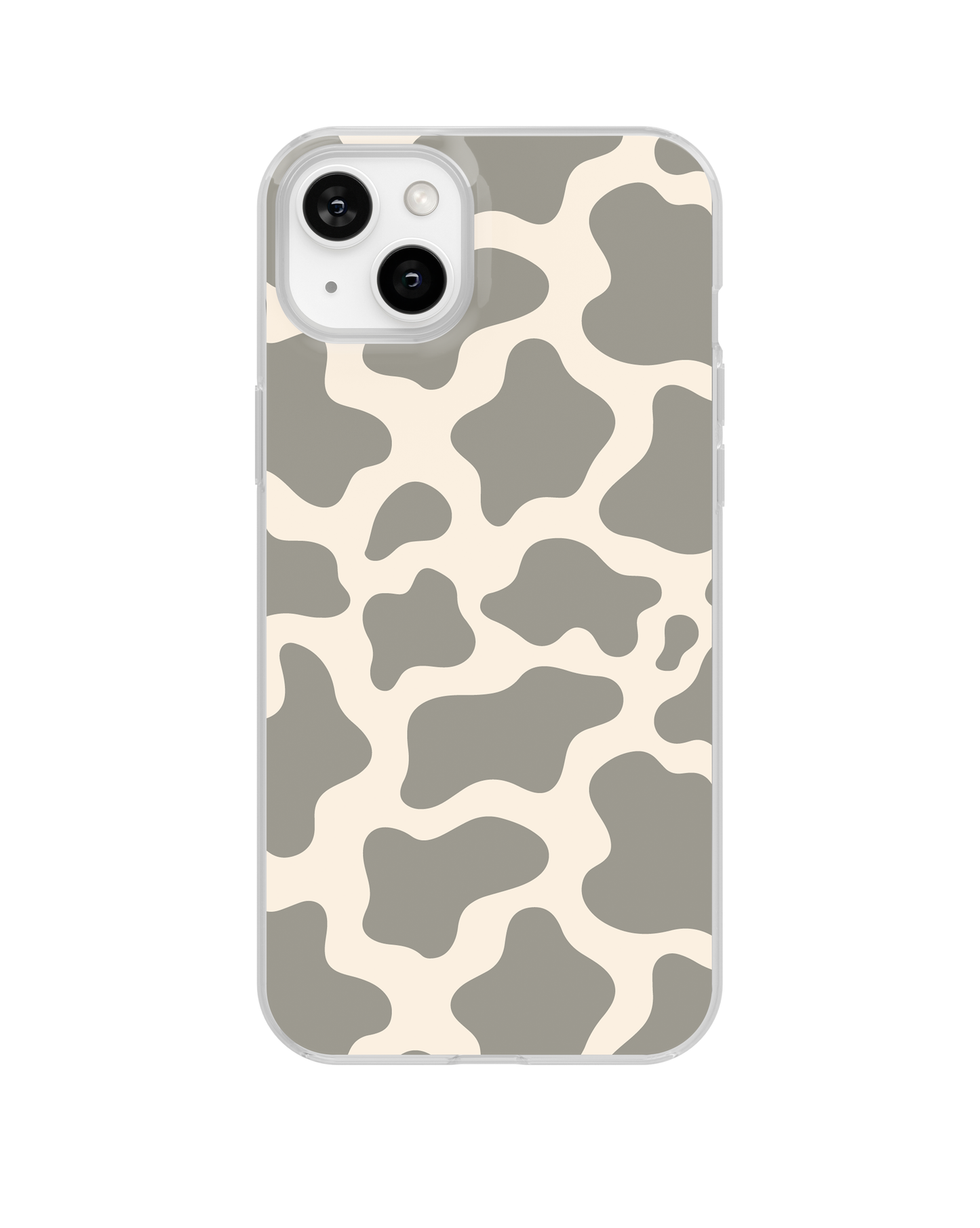 River Rock Cow Print Clear Case Insert