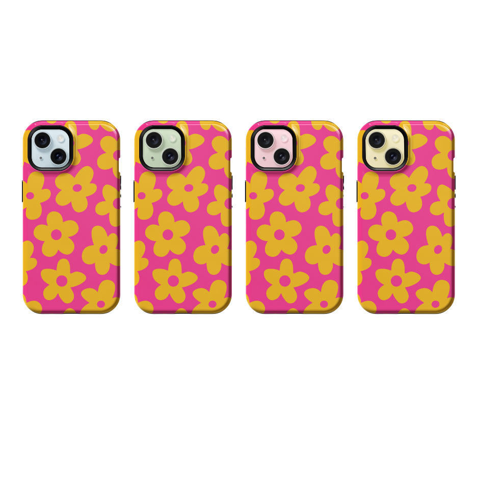 Pink Lemonade Big Blooms Phone Case