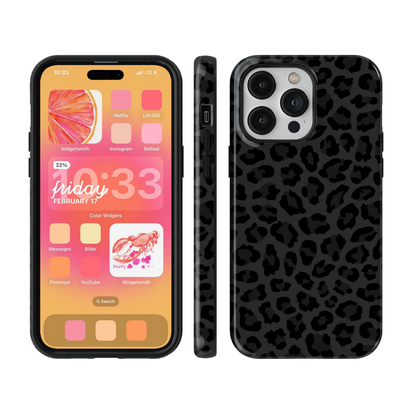 Onyx Leopard Phone Case