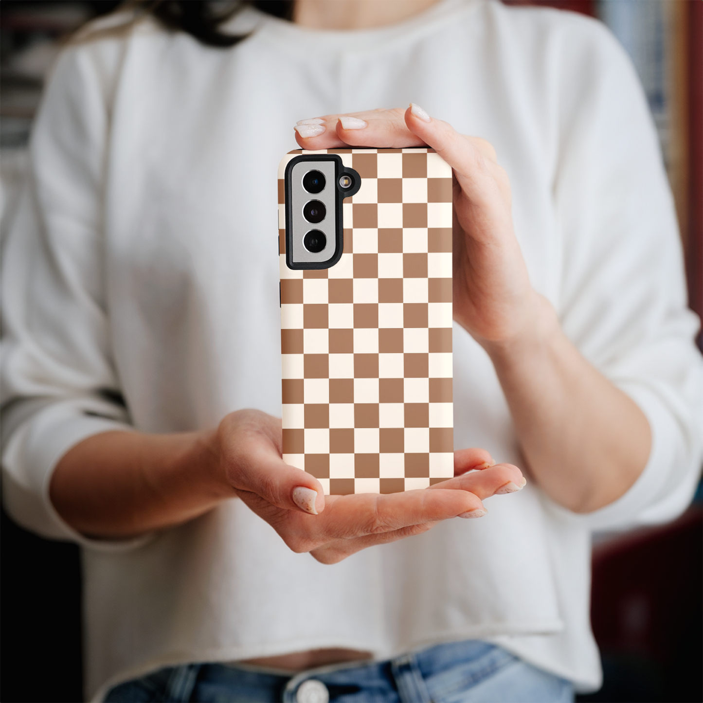 Fawn Checkers II Galaxy Case