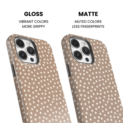 Chestnut Dots Phone Case