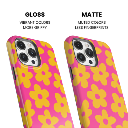 Pink Lemonade Big Blooms Phone Case