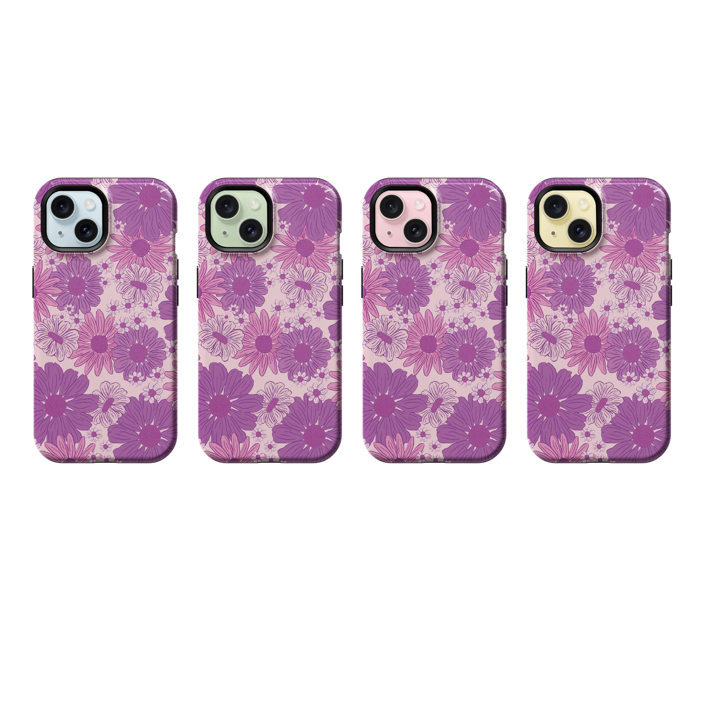 Purple Summer Blooms Phone Case