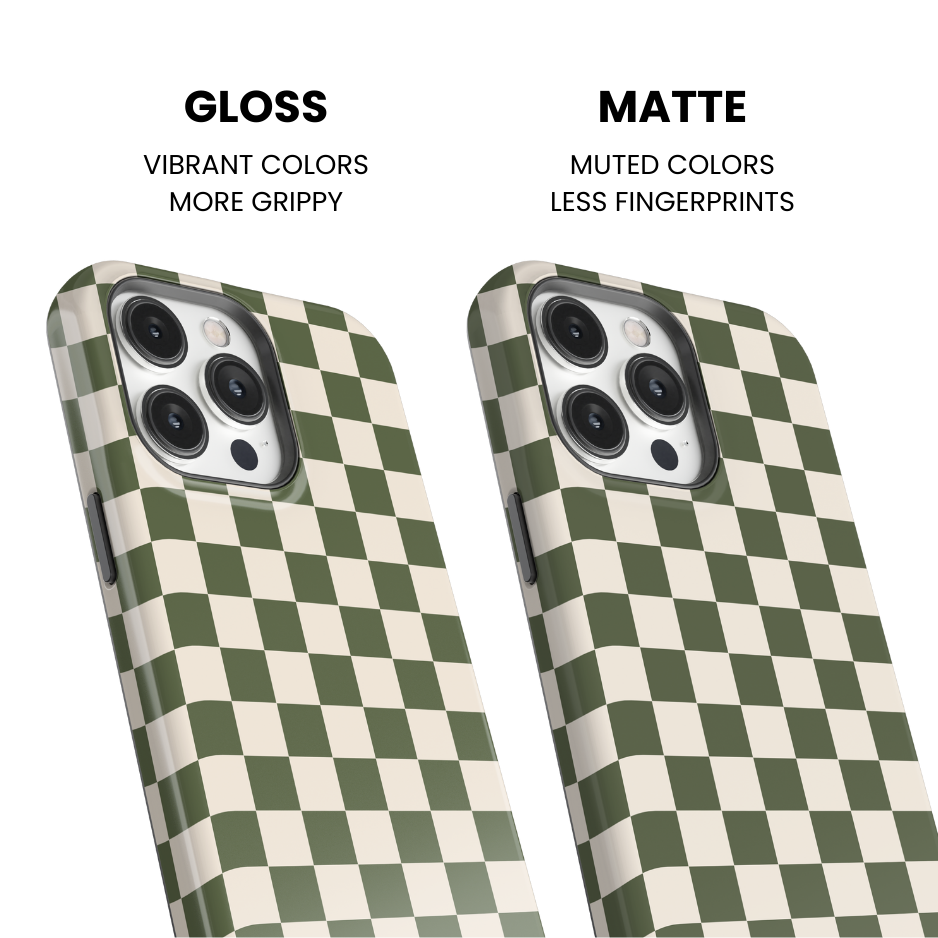 Moss Checkers II Phone Case