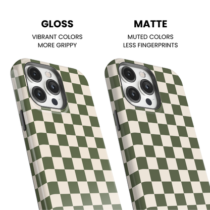 Moss Checkers II Phone Case