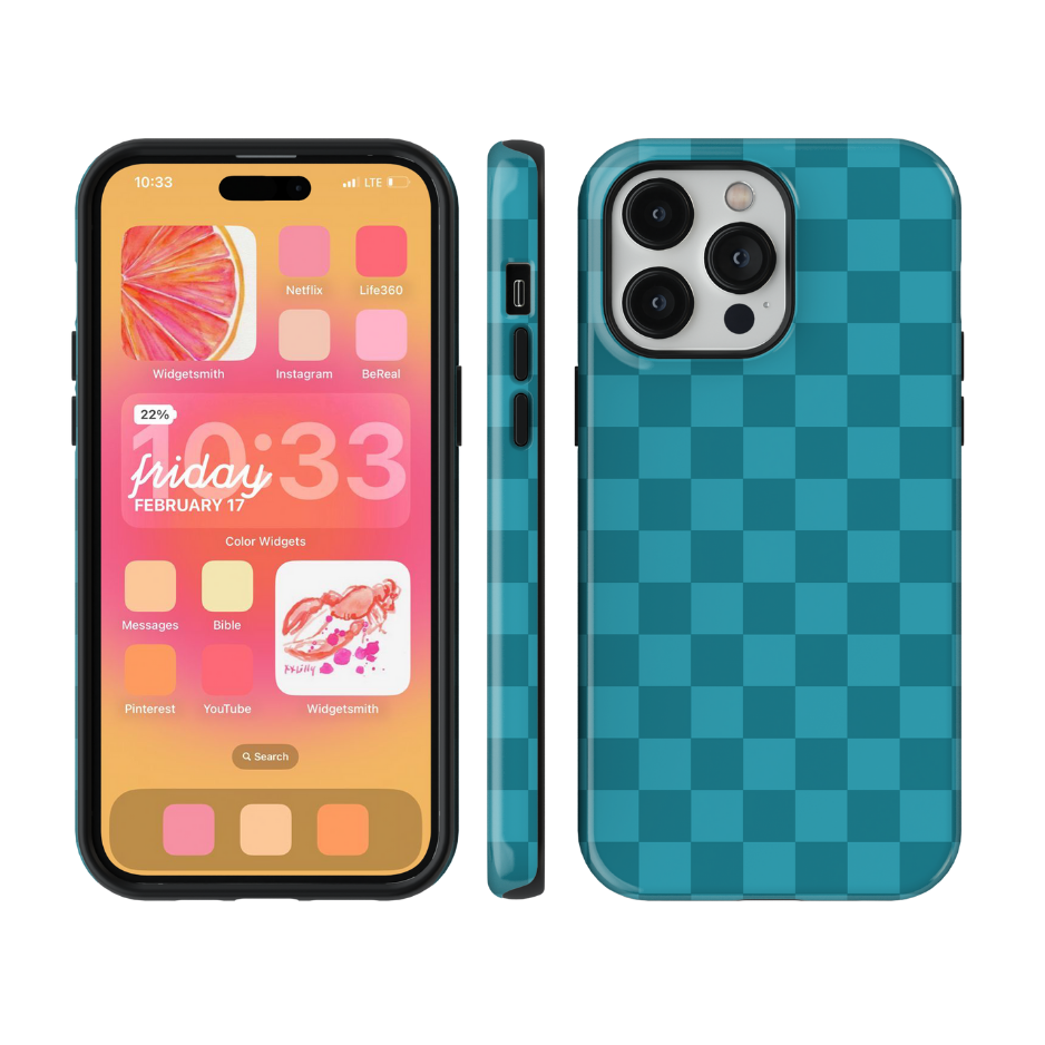 Mermaid Jewel Checkers Phone Case