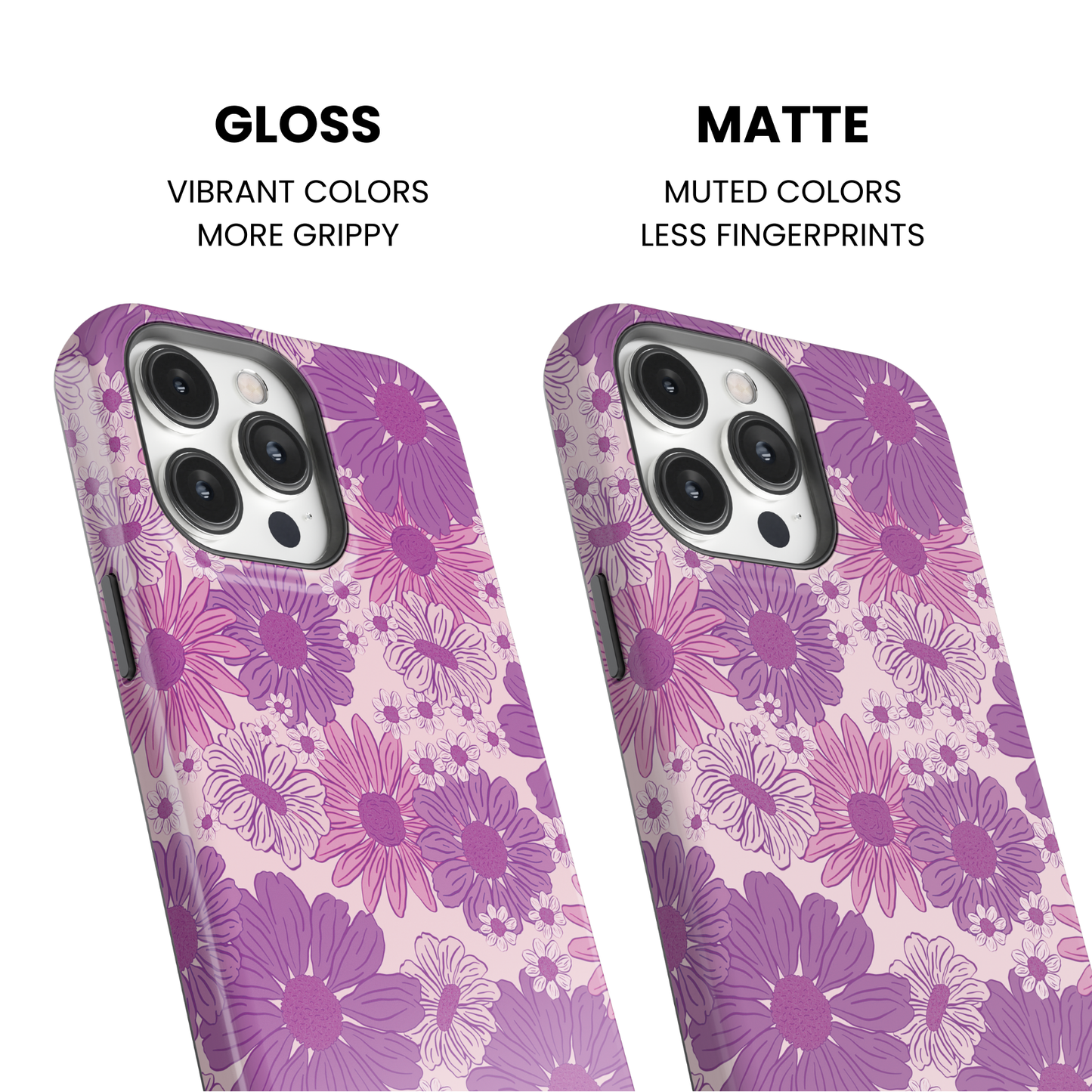 Purple Summer Blooms Phone Case