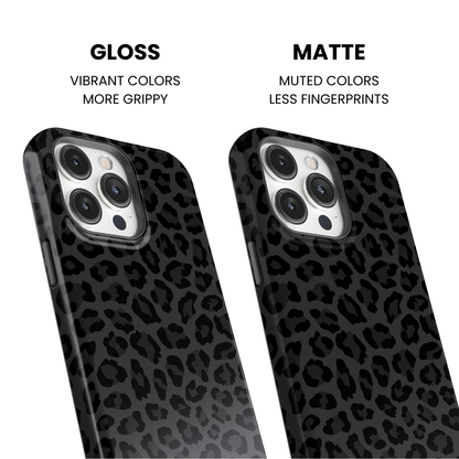 Onyx Leopard Phone Case