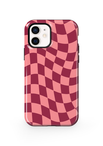 Love Wavy Checkers Phone Case