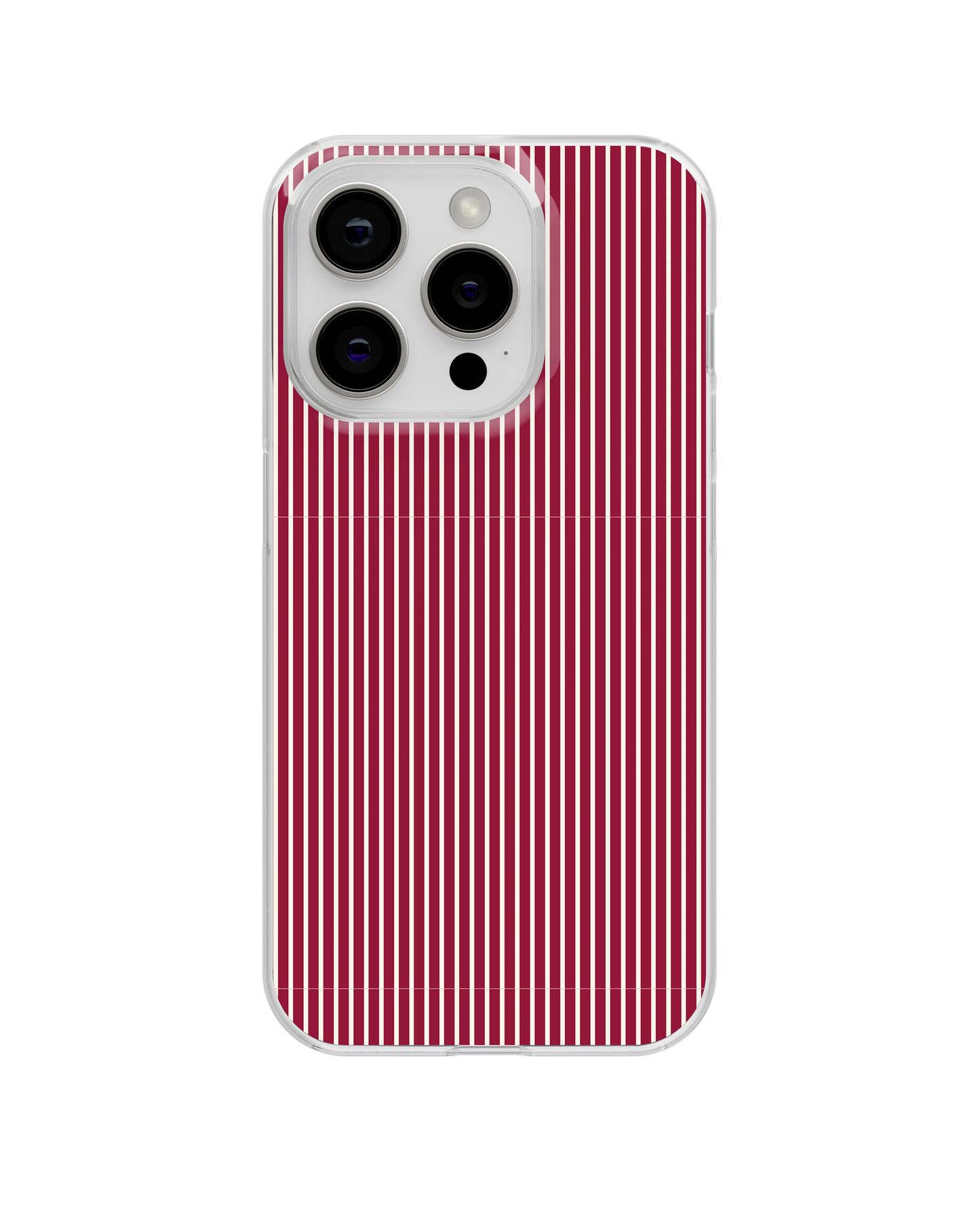 Black Cherry Pinstripes Clear Case Insert