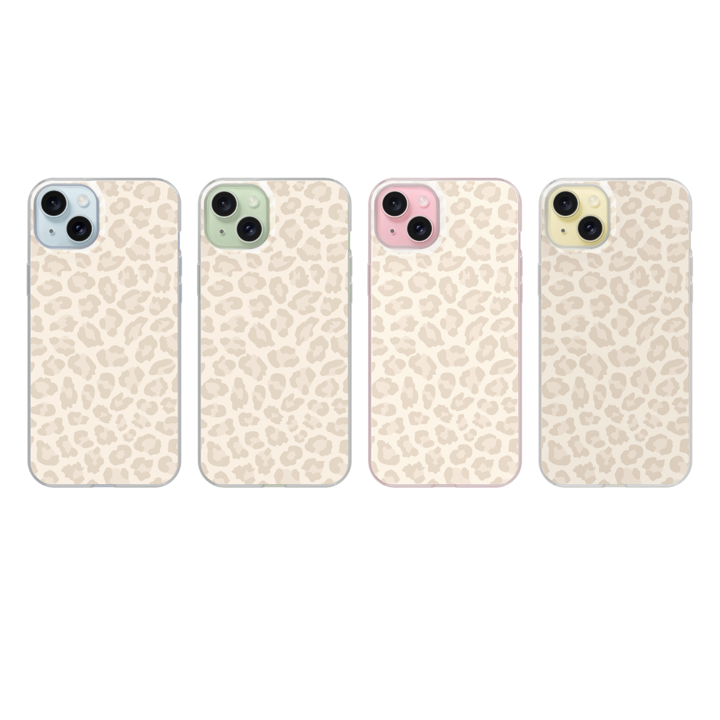 Vanilla Milkshake Leopard Clear Case Insert