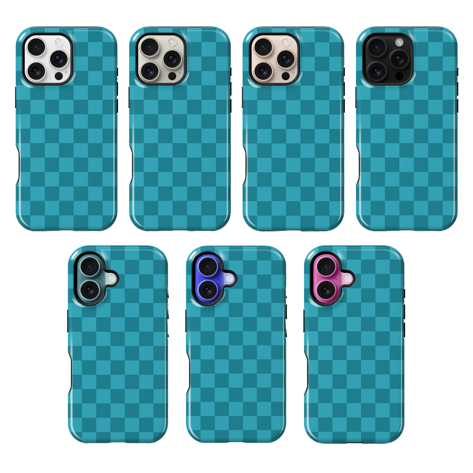 Mermaid Jewel Checkers Phone Case