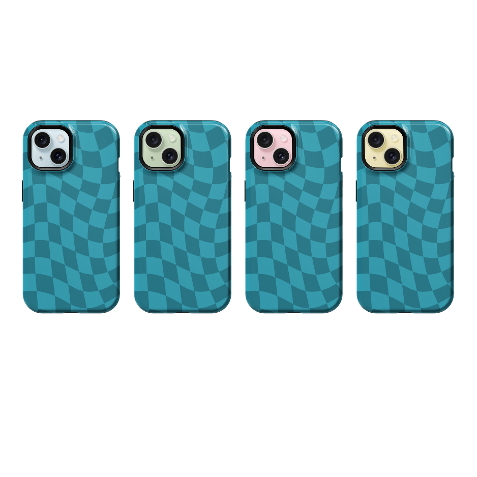 Mermaid Jewel Wavy Checkers Phone Case