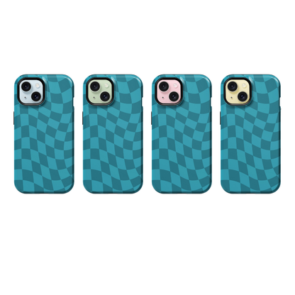 Mermaid Jewel Wavy Checkers Phone Case