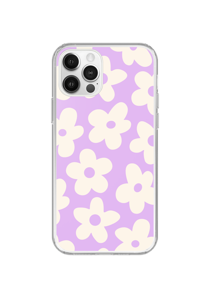 Lilac Big Blooms Clear Case Insert