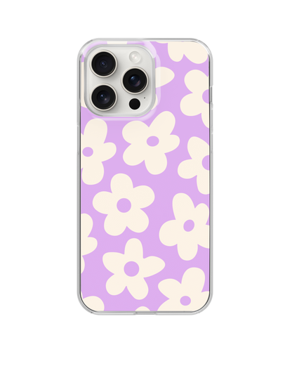 Lilac Big Blooms Clear Case Insert