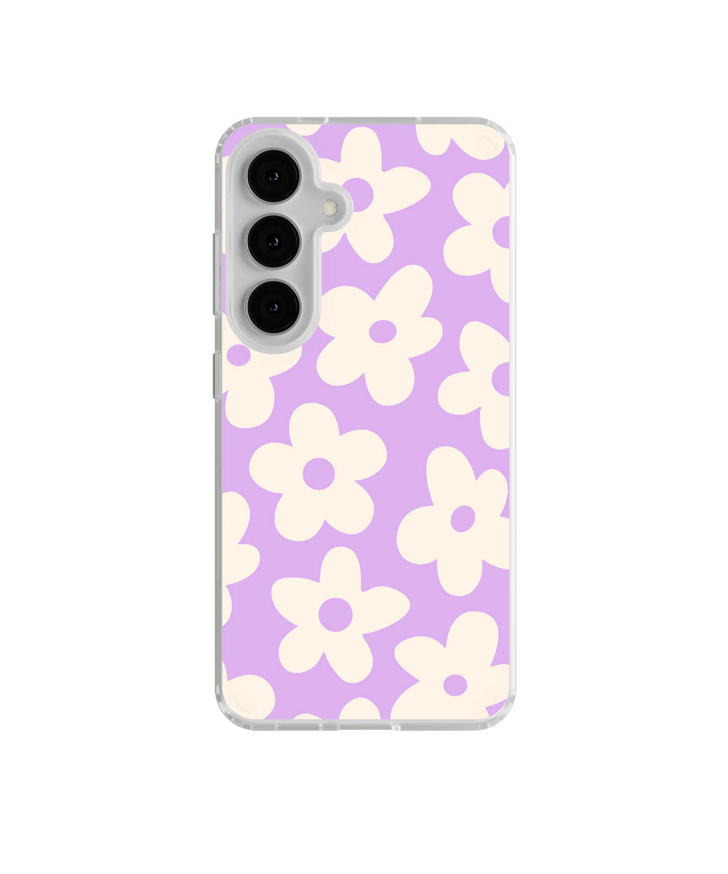 Lilac Big Blooms Clear Case Insert