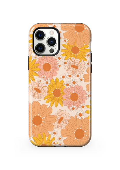 Orange Summer Blooms Phone Case