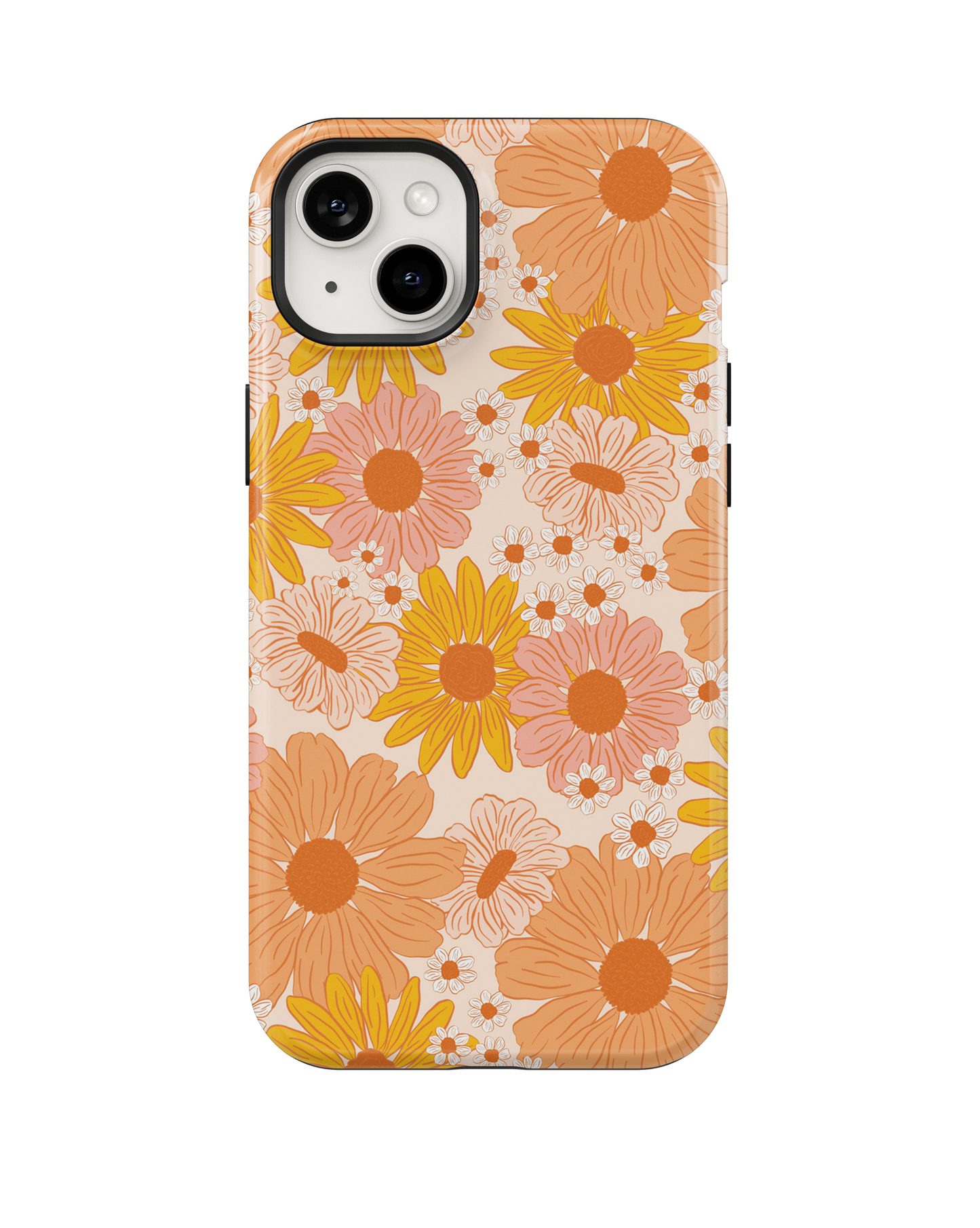 Orange Summer Blooms Phone Case