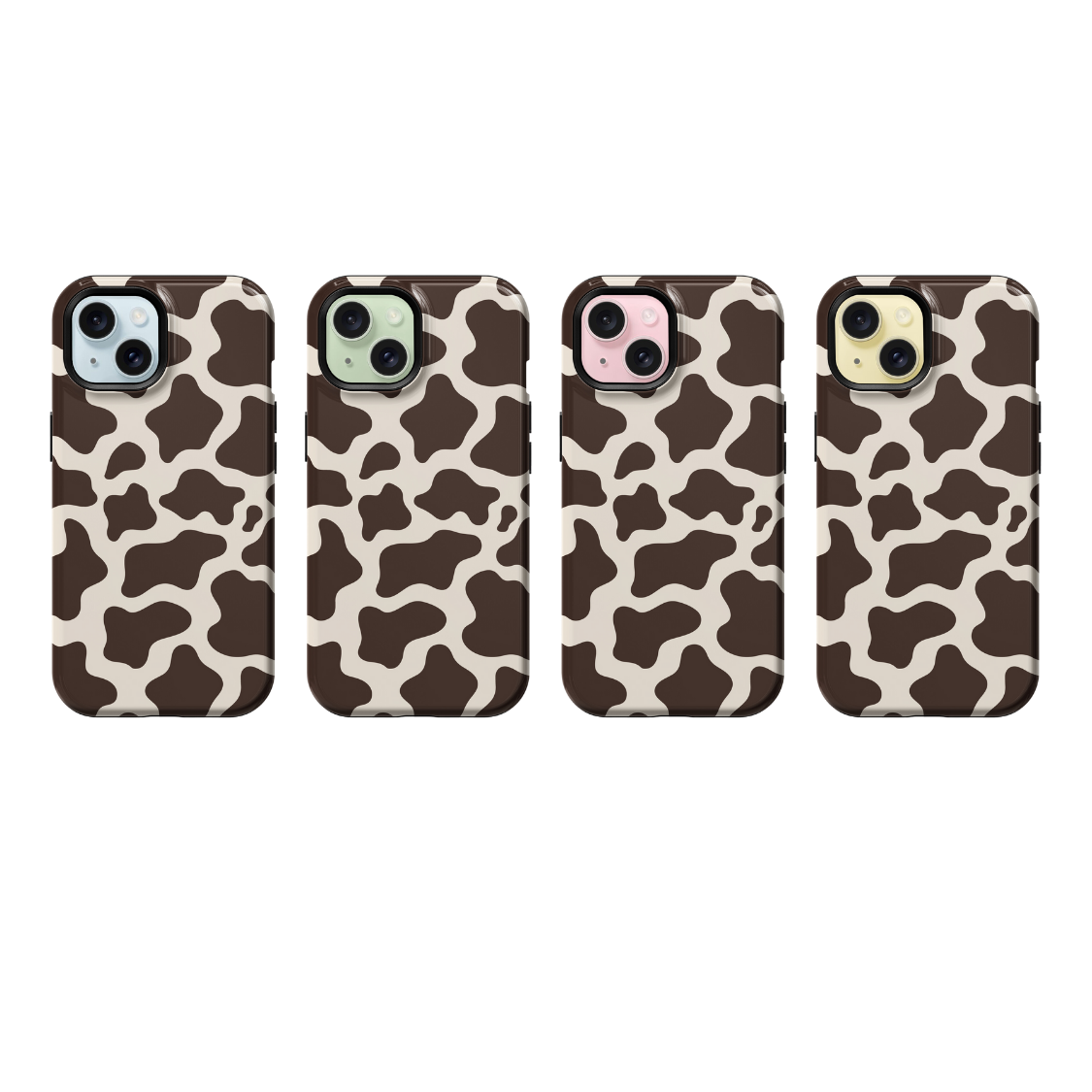 Espresso Cow Print Phone Case