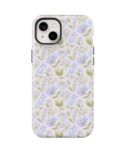 Powder Blue Heirloom Blooms Phone Case