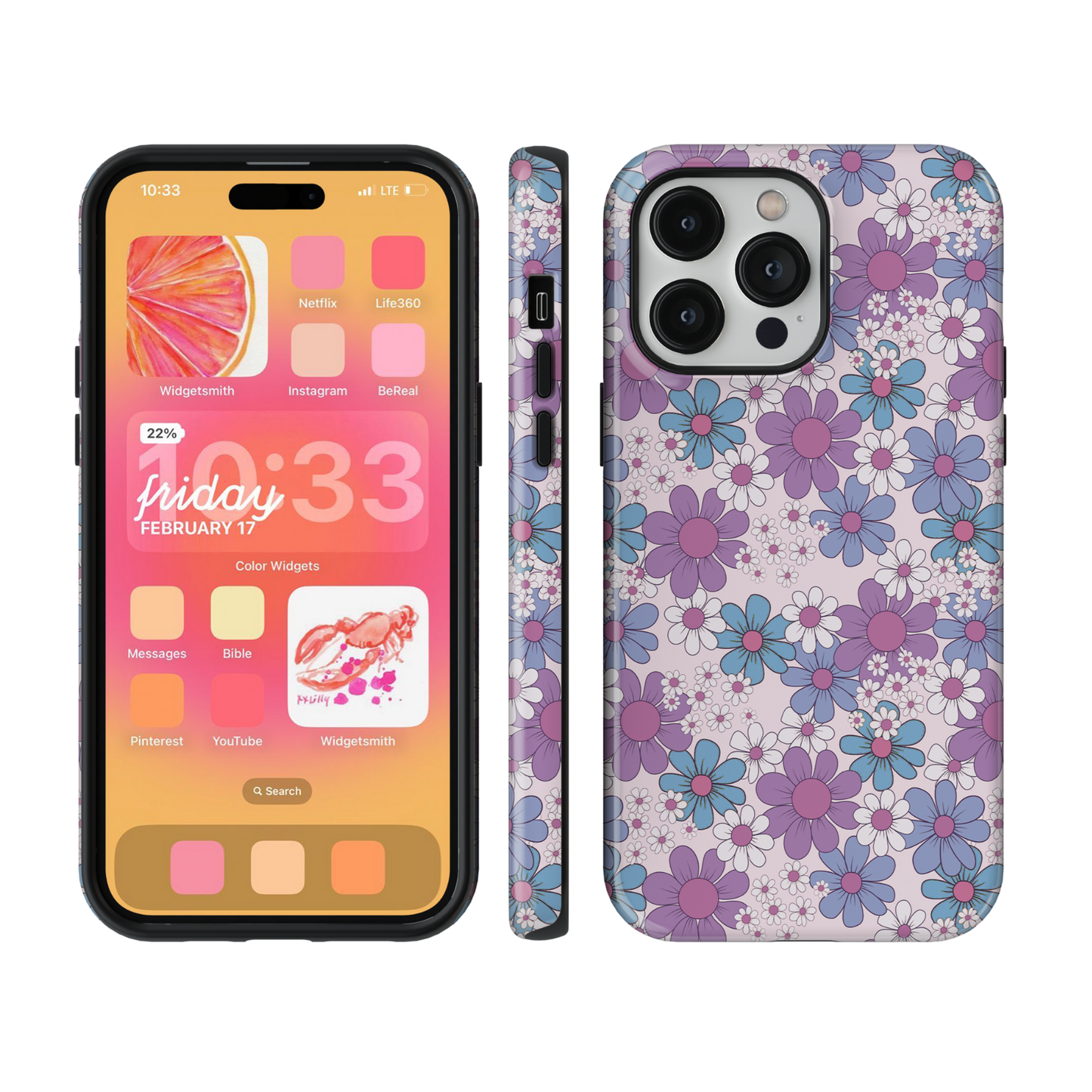 Blue & Purple Petal Perfect Phone Case