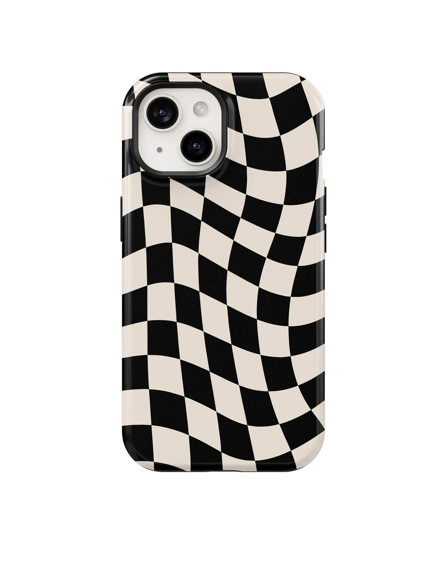 Onyx Wavy Checkers II Phone Case