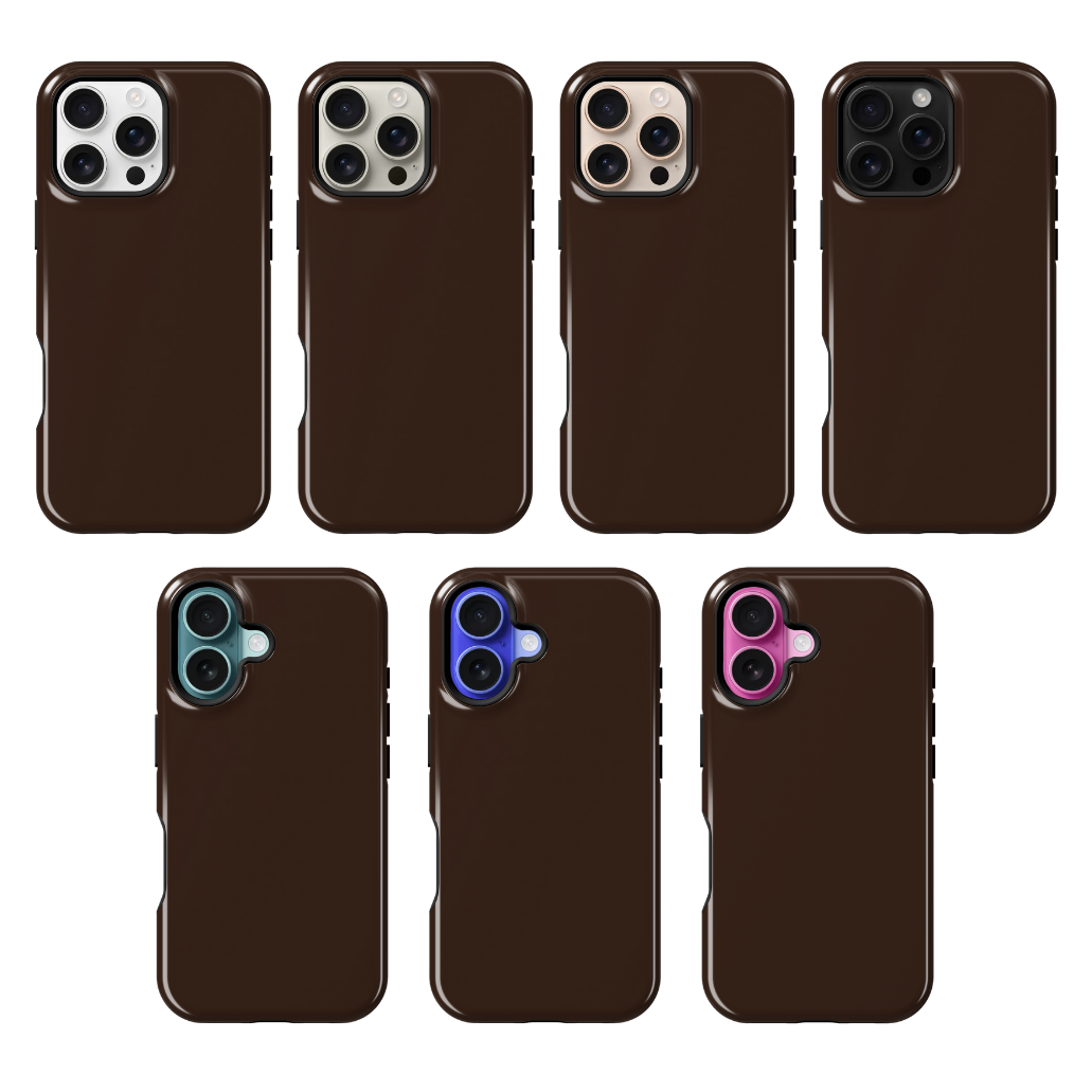 Espresso Solids Phone Case