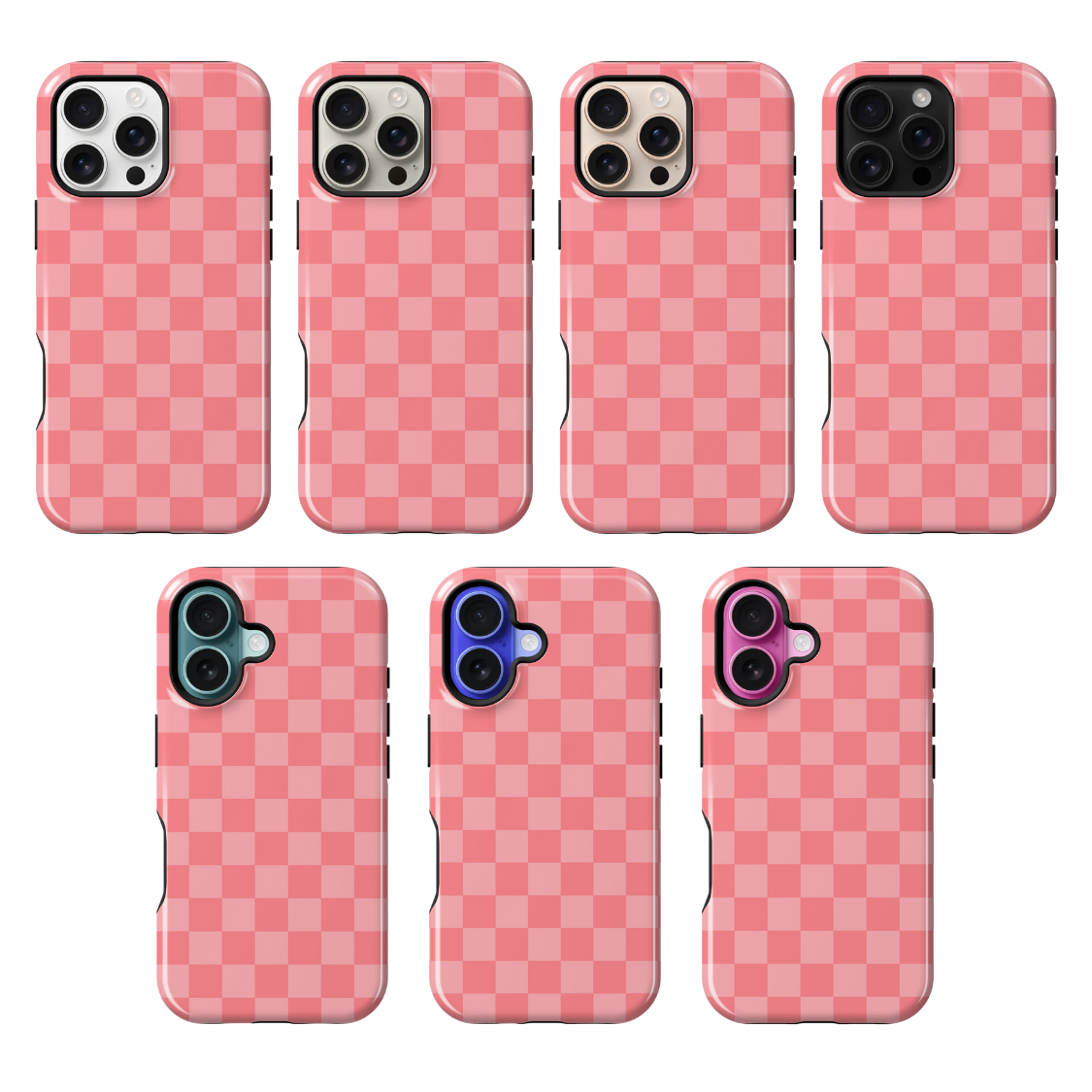 Rose All Day Checkers Phone Case