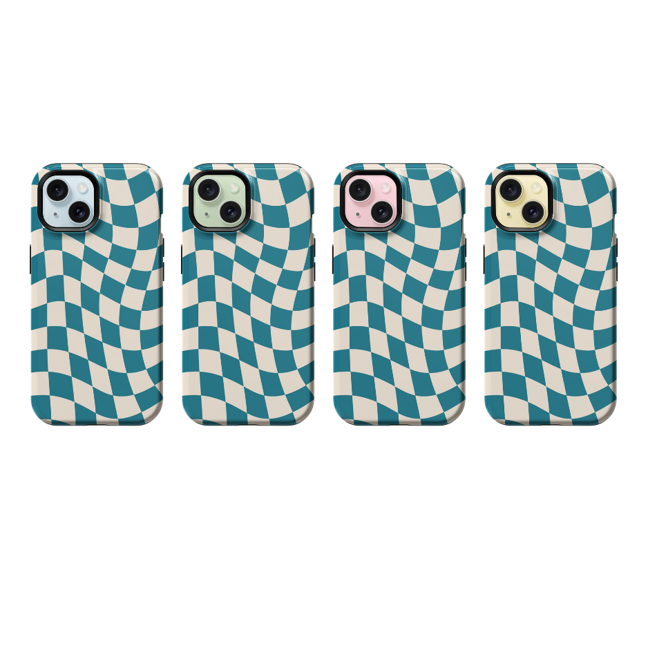 Mermaid Jewel Wavy Checkers II Phone Case