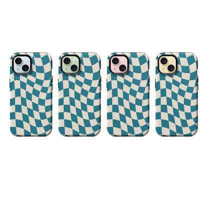 Mermaid Jewel Wavy Checkers II Phone Case