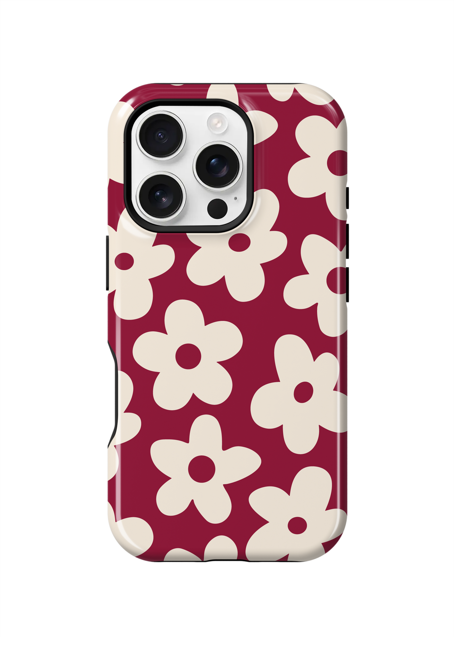 Black Cherry Big Blooms Phone Case