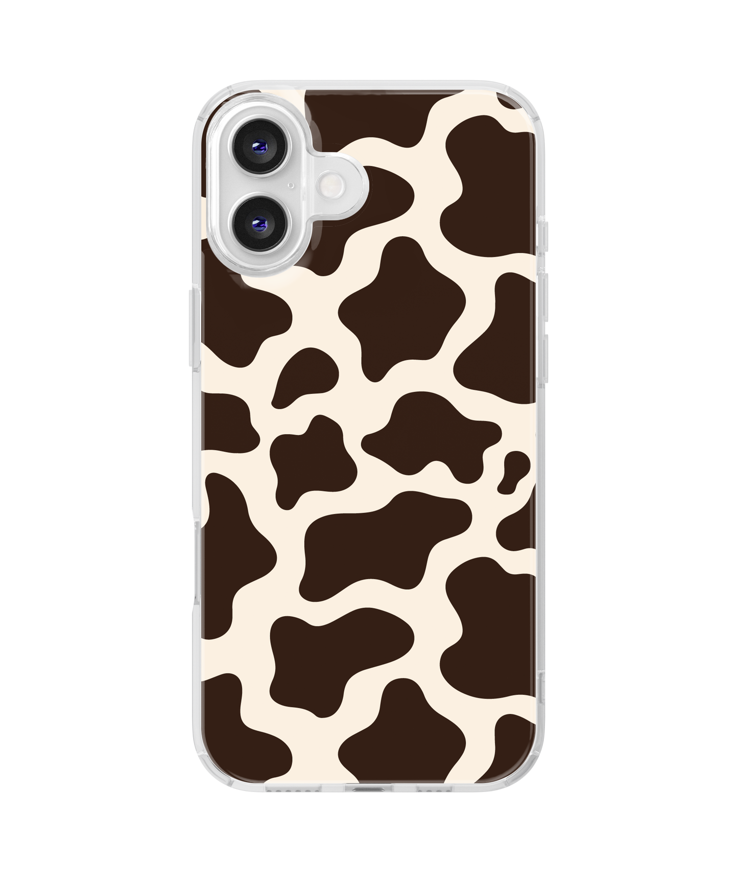 Espresso Cow Print Clear Case Insert