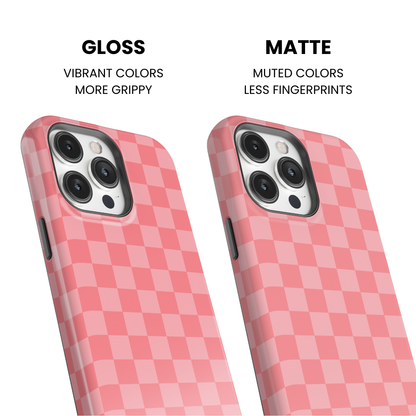 Rose All Day Checkers Phone Case