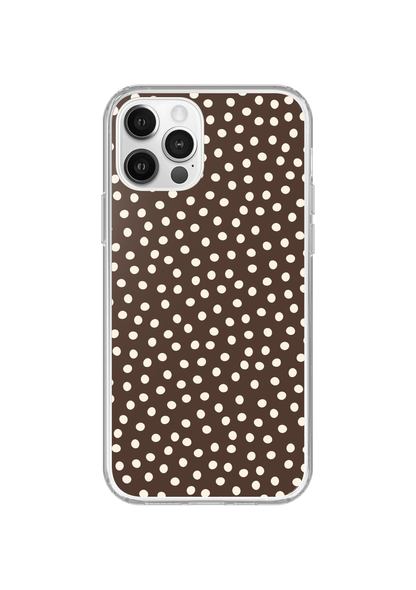 Espresso Dots Clear Case Insert