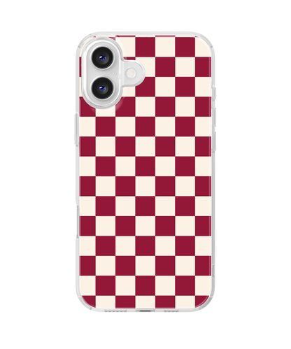 Black Cherry Checkers II Clear Case Insert